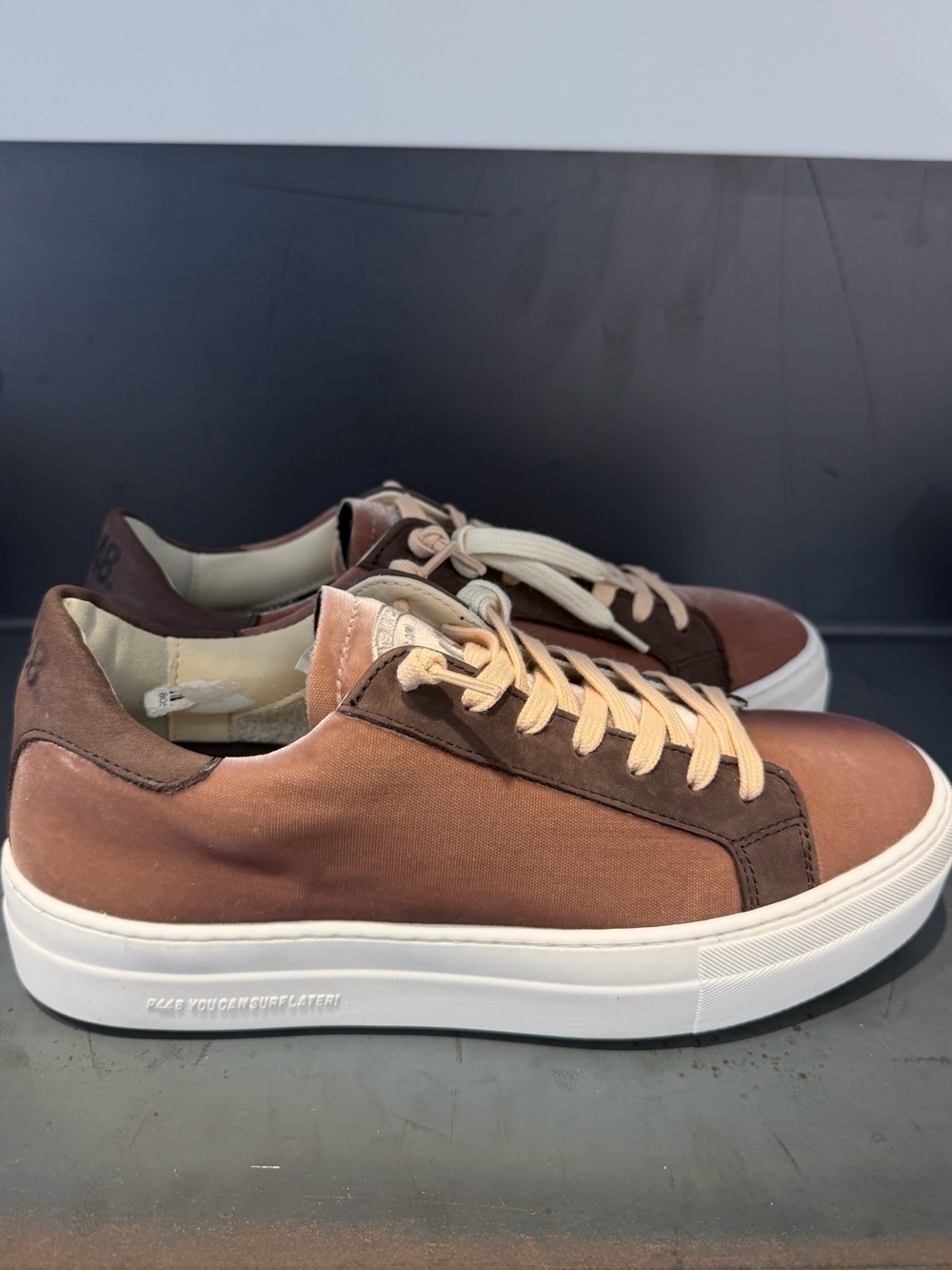 P448 Peach sneakers